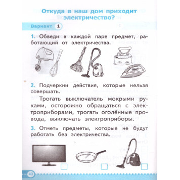 УМК Плешаков Окружающий мир 1 кл. Зачетные работы/Тихомирова (Экзамен)-1