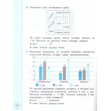 ВСОКО Математика. 3 Класс. 10 Вариантов. Типовые задания/Трофимова (Экзамен)-1