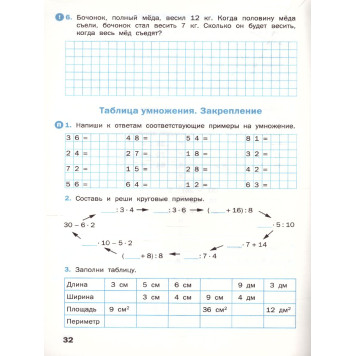 Математика 3 кл. Рабочая тетрадь к УМК Моро/Ситникова (Вако)-2