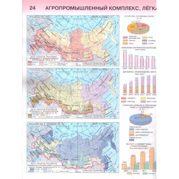 Атлас с контурными картами. География 9 кл.  Экономическая и социальная география России/Алексеев (АСТ-Пресс)-1