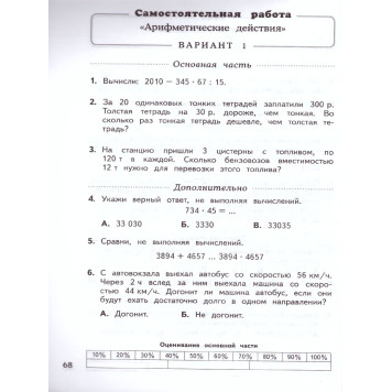 Нефедова Математика 4кл. Самостоятельные работы. Тесты (Просв)-1