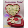 Мыльные розы "Сердце" в коробке, 15 шт, ручная работа.
