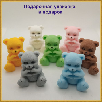 Сувенирное мыло ручной работы Веселые медвежата, подарочное мыло-1